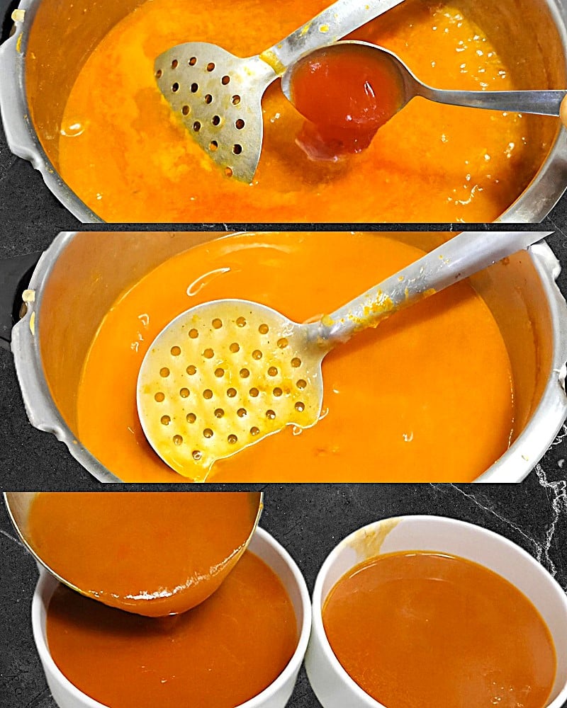 Tomato soup recipe step 11 Adding tomato sauce