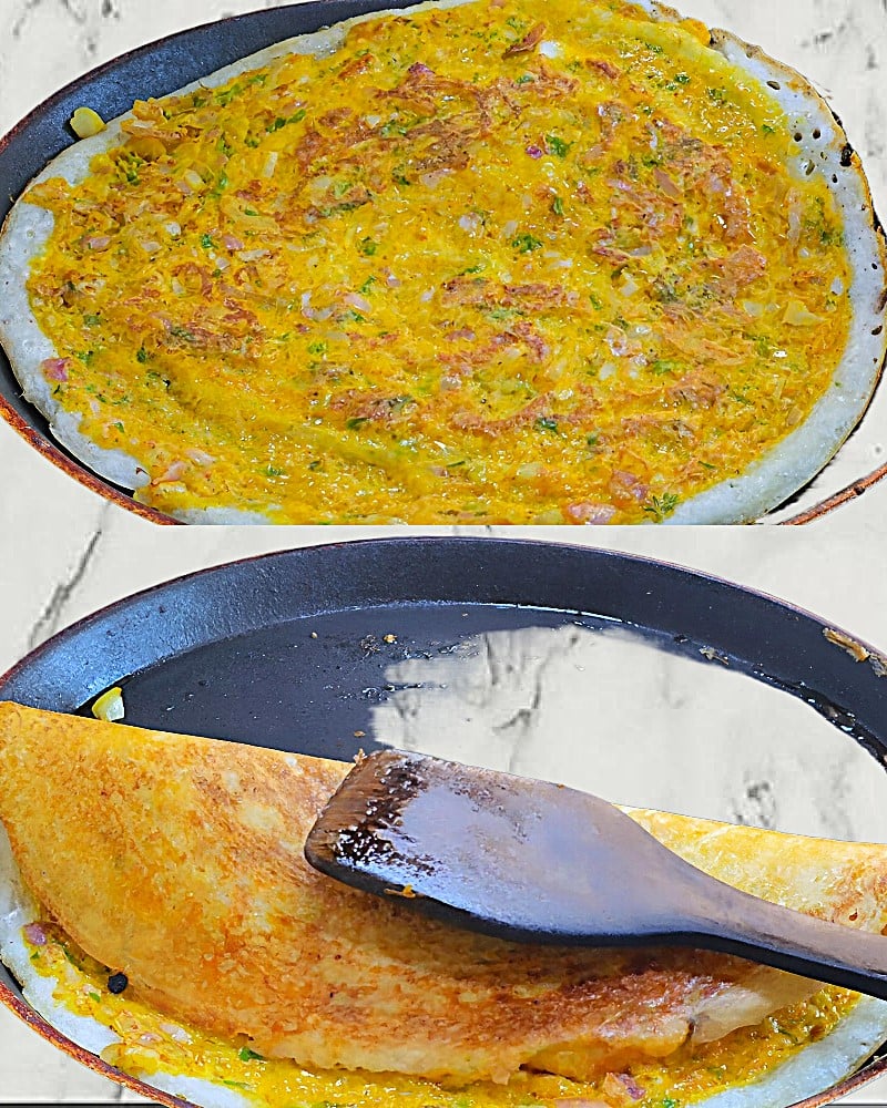 Folding Egg Dosa 