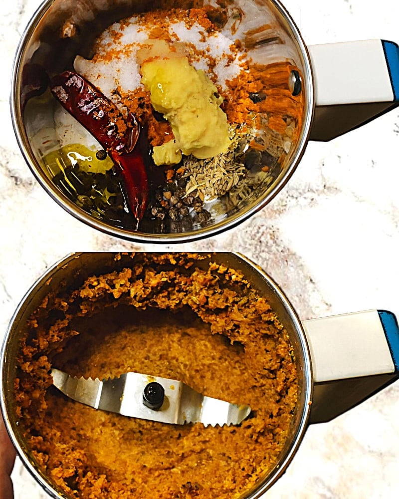 Grinding masala paste