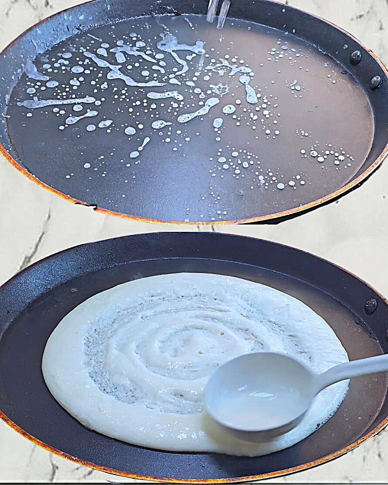 Making dosa