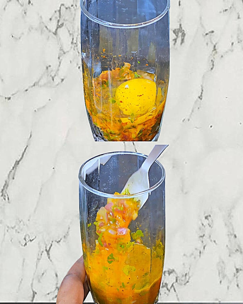 Making egg mixture 