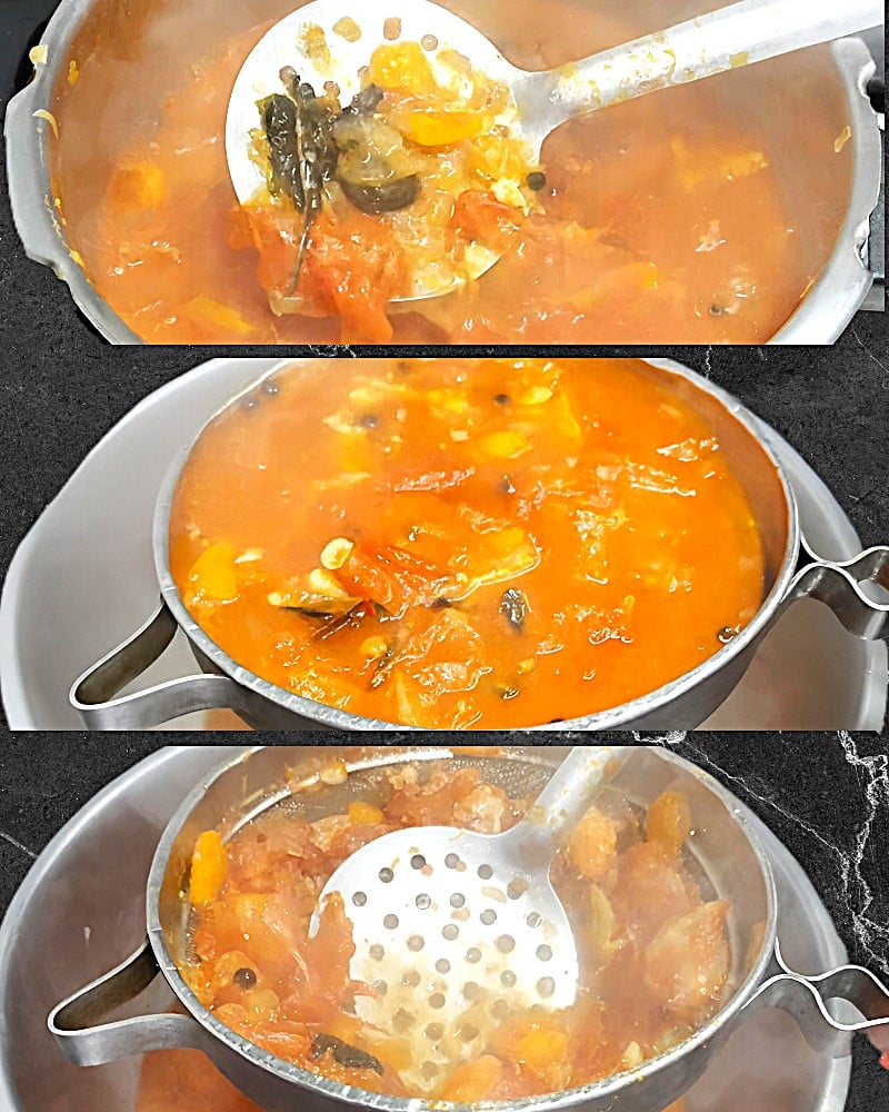 Tomato soup recipe step 7 Straining soup